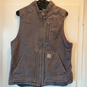 Carhartt Taupe Gray Duck Vest